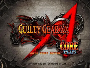 Guilty Gear XX Accent Core Plus screen shot title